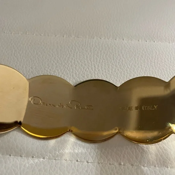Oscar de la Renta Beautiful Gold Metal Belt